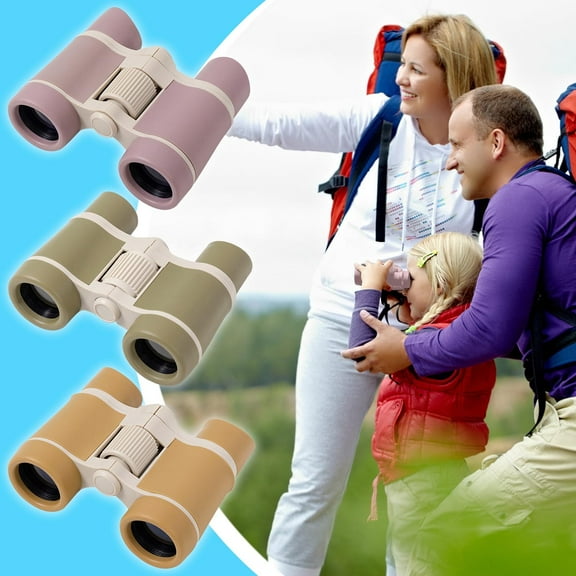 Professional Waterproof Toddler Binoculars Toy Long Viewing Range Compact Portable Outdoor Bird Watching Kids Binoculars Gift(Purple)