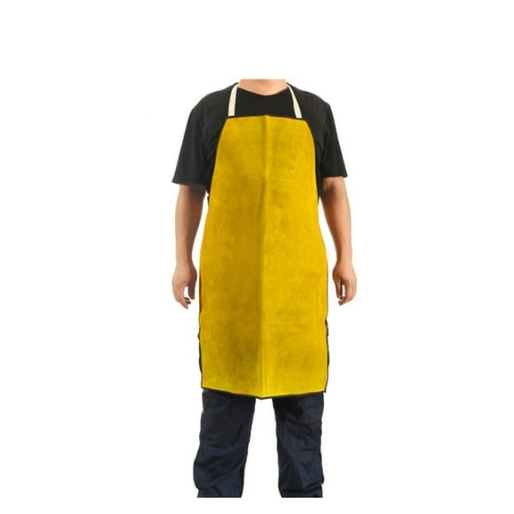 Professional Welding Apron Leather Welding Protect Cloths Carpenter Blacksmith Yellow Color Working Apron ,Widely Use