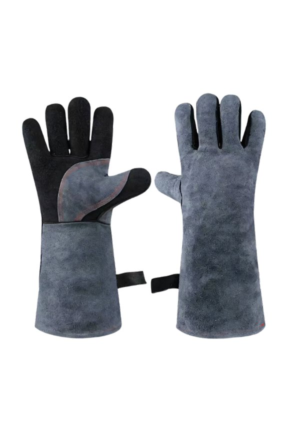 Professional Welding Gloves With Extended Forearm Coverage 500C Heat Resistance Ideal For Blacksmiths And Fabricators