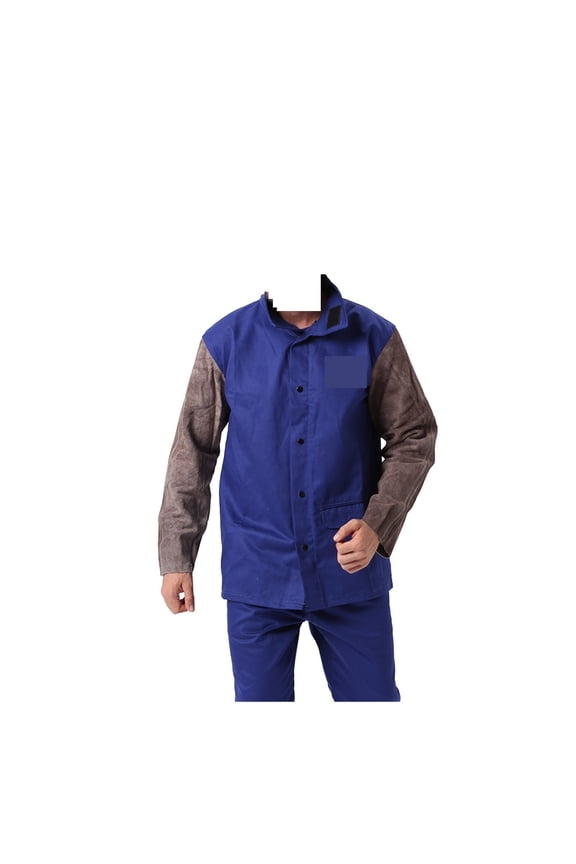 Professional Welding Jacket Leather Flame Resistant Cotton for Weld Spark Abrasion Clothing Worker Protection Apparel ,Widely Use