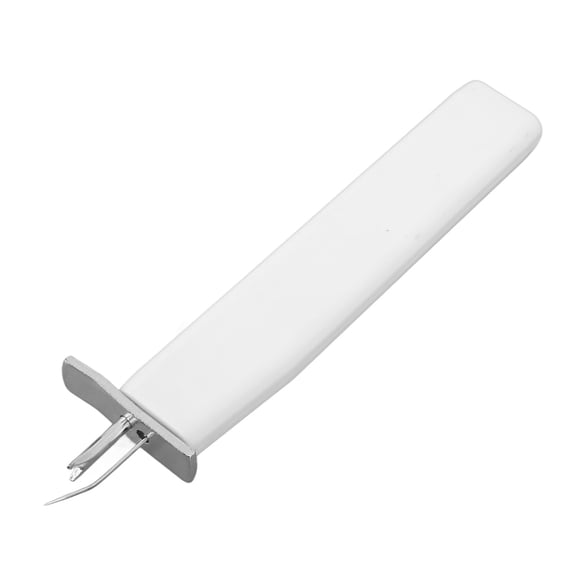 Professional White Bead Knotting Tool for Creating Secure Knots in Pearl Jewelry Making and Craft Projects (6.3 inches / 16 cm) - Ergonomic DIY Stringing Accessory for Beginners and Experts
