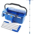 thumbnail image 1 of Professional Window Cleaning Kit with Bucket 3 Gallon, 76" Long Handle Window Squeegee and Microfiber Scrubber, High Windows Washing Equipment, Window Cleaner Tool for Commercial, Home, Outdoor, Car, 1 of 7