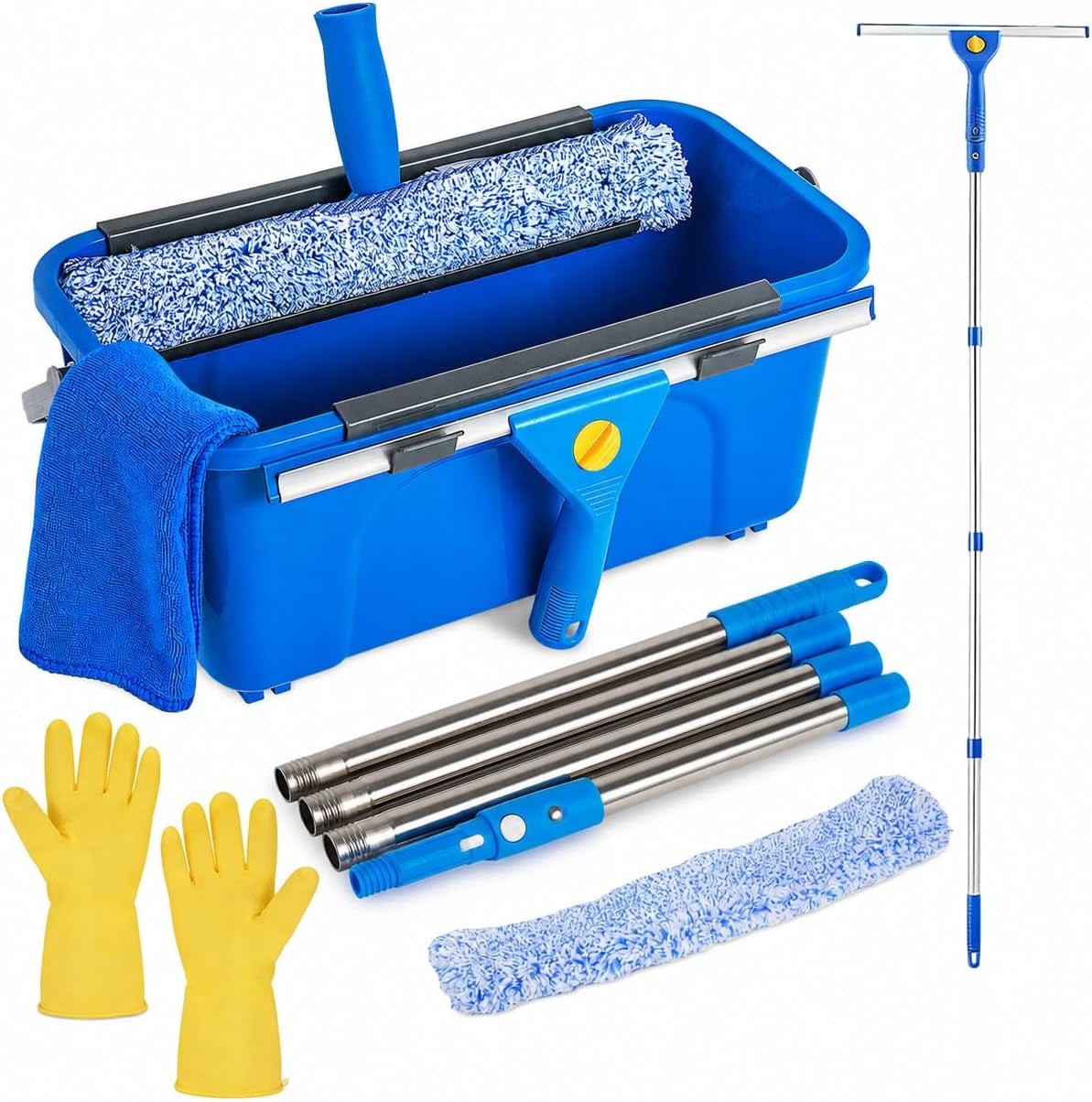 Kitchen Window Cleaner Professional Window Cleaning Kit, Window Washing Kit with 3 Gallon ...