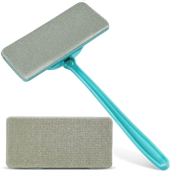 Professional Window Screen Cleaner- Large Brush Face for Door Mesh Cleaning- Detachable Mesh Screen Cleaning Tool- Wet and Dry Dual-Use ﻿ ﻿ ﻿ ﻿
