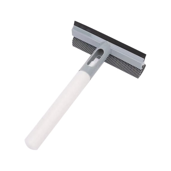 Professional Window Squeegee,2 in 1 Squeegee Window Cleaner,Short Handle Glass Door Cleaner,Multi-purpose Sponge Window Squeegee for Gas Station,Glass,Shower and Car Windshield