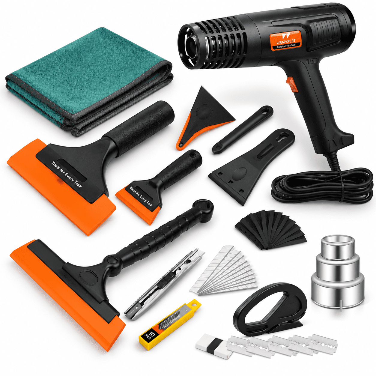 Professional Window Tint Tool Kit with Heat, Squeegees, Utility Scraper ...