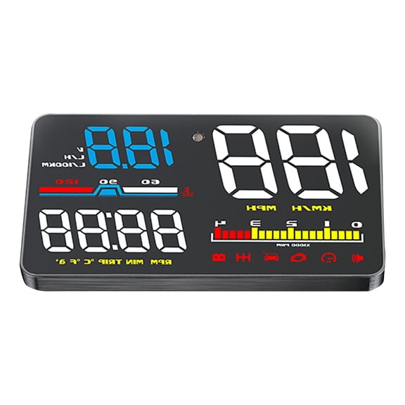 Professional Windshield Projector Meter Lightweight Car Speedometer Tachometer Convenient & Safe Driving Experience