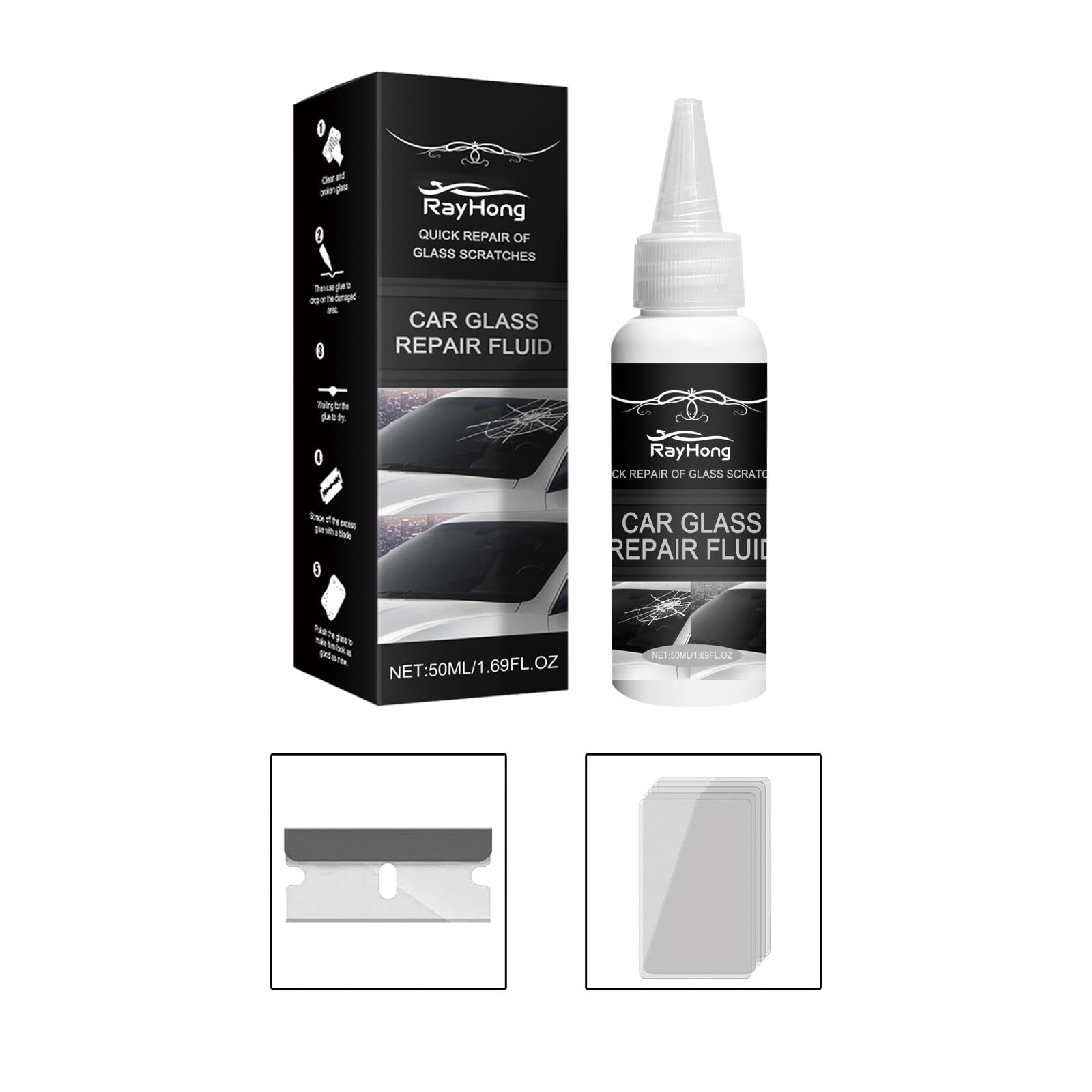 Professional Windshield Repair Kit – Easy to Use, Fast Fix for Chips ...
