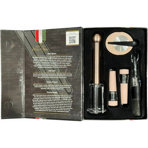 Professional Wine Opener Set from Vineyard Supply Company (Rose Gold)