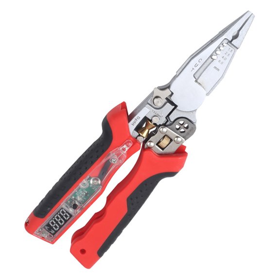 Professional Wire Cutting Pliers With Illuminated LED And Digital Readout for Circuit Repair Outlet Installation & Professional Use