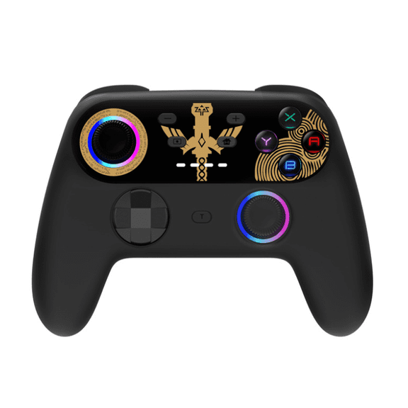 Professional Wireless Game Controller with RGB Light, Tactile Feel and Vibration for Game Console