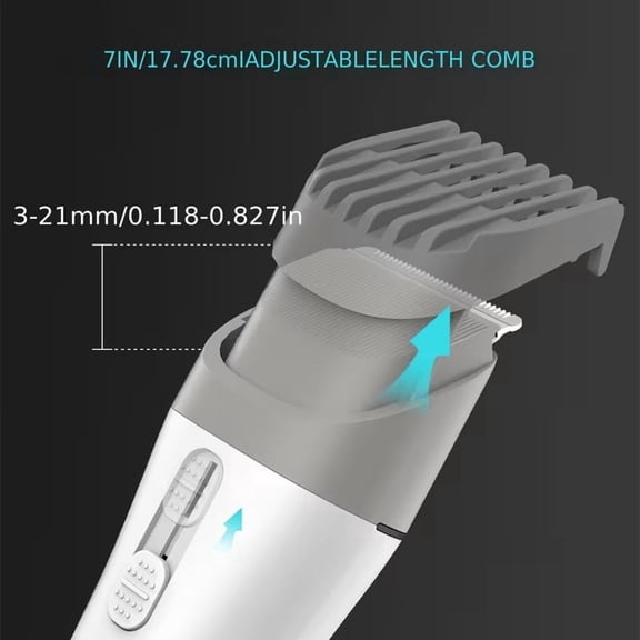 Professional Wireless Hair Trimmer Ceramic Blade Clipper 7 Lengths USB-C for Men Women