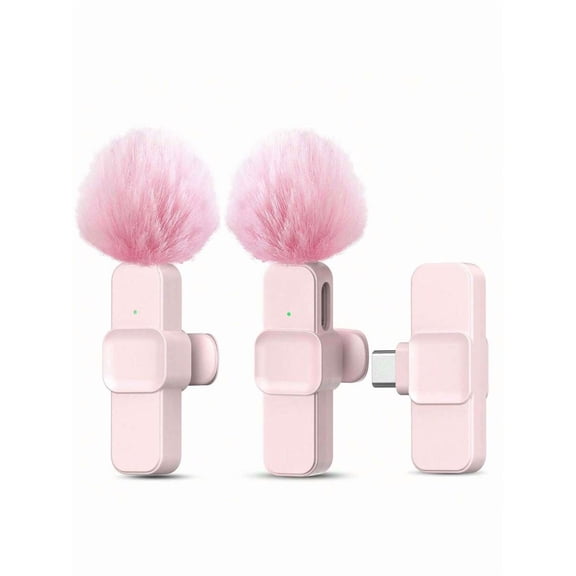 Professional Wireless Lavalier Microphone For Smartphones, Plug And Play Wireless Microphone For Video/Audio Recording, Clip-On Lapel Microphone For Interview/Vlog/Teaching