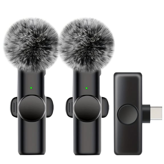 Professional Wireless Lavalier Microphone System With Noise Canceling, USB-C Receiver, And Accessories - Perfect For Vlogging, Interviews, And Conferences, Vlogging Microphone | Wireless Audio System
