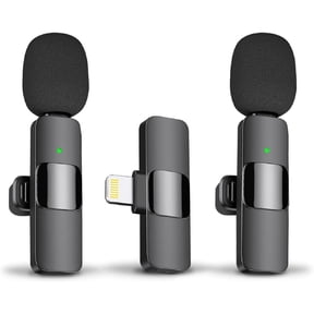 Professional Wireless Lavalier Microphone for iPhone iPad iPod Touch,Microphone for Video Recording, Vlog, Live Stream, Noise Reduction & Plug-Play No Need App and Bluetooth