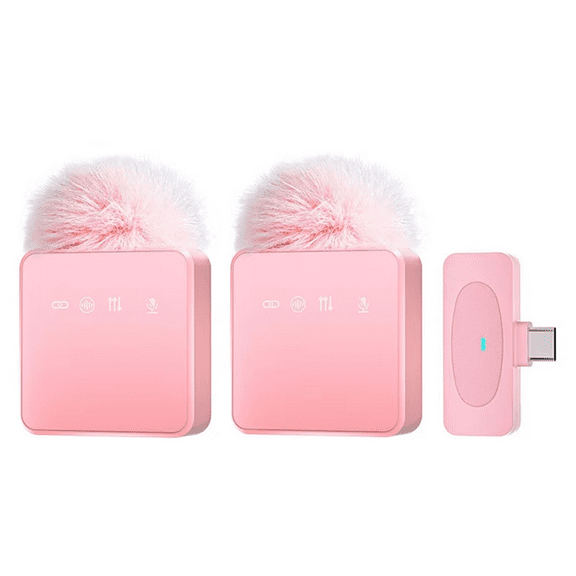 Professional Wireless Lavalier Microphone with Noise Reduction Recording Mute Function Smart Phone Portable Live MIC,A