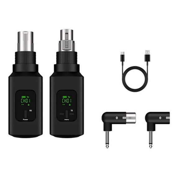 Professional Wireless Microphone Converter Wireless System for Guitar XLR Transmitter and Receiver Dynamic Microphone B