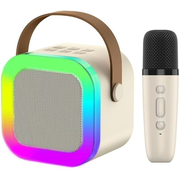 Professional Wireless Microphones Bluetooth Speaker for Gaming KTV Koraoke Live iPhone Samsung Laptop Noise Reduction Microphone, White