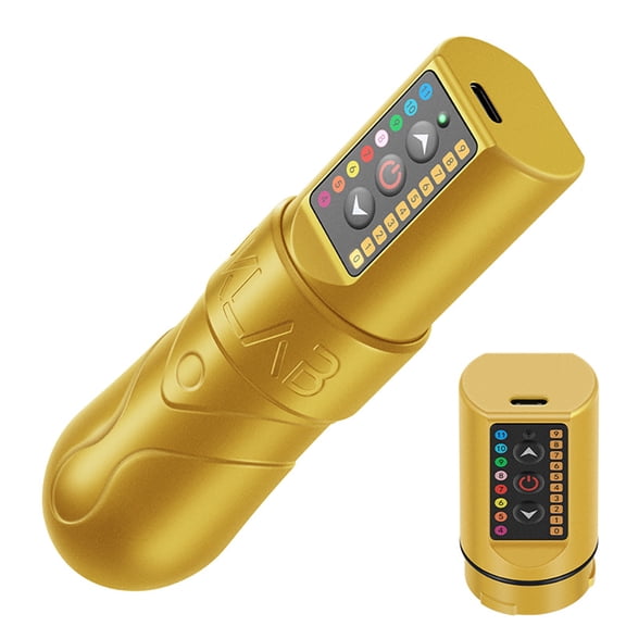 Professional Wireless Tättoo Pen Machine with Brushless Motor - Rotary Tättoo Machine Featuring 2400mAh Battery, USB-C Charging, 3.5mm and 4.0mm Stroke Options for Artists