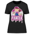 thumbnail image 1 of Professional Woman Painter T-Shirt Women -Image by Shutterstock, Female 3X-Large, 1 of 2