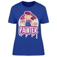 thumbnail image 1 of Professional Woman Painter T-Shirt Women -Image by Shutterstock, Female 3X-Large, 1 of 2