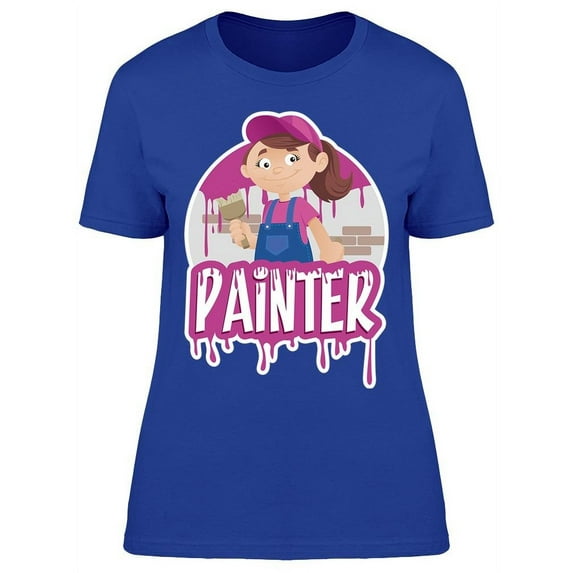 Professional Woman Painter T-Shirt Women -Image by Shutterstock, Female 3X-Large