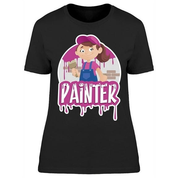 Professional Woman Painter T-Shirt Women -Image by Shutterstock, Female Small