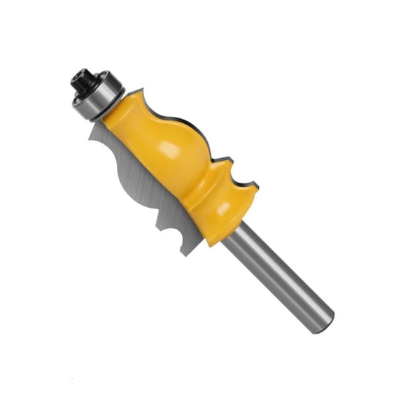 Professional Wood Carving Router Bit 6mm Shanks Fish Tail Design For Accuracy Curved Edges