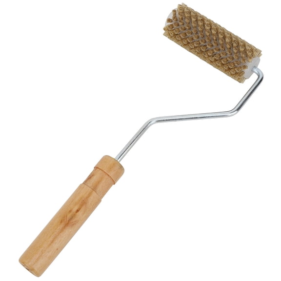 Professional Wood Handle Aluminum Alloy Fiberglass Roller Corner Laminating Roller Tool for Resin GRP Mold Bubble Banishment and Detail Wet Layup Work, 1.5 x 3.9 x 11.8 Inches / 3.8 x 10 x 30 cm