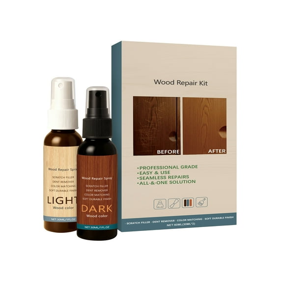Professional Wood Repair Kit for Wood Floor Scratch Repair Featuring Floor Cover to Hide Nicks Scratches Minor Defects Restore Finish Complete Solution
