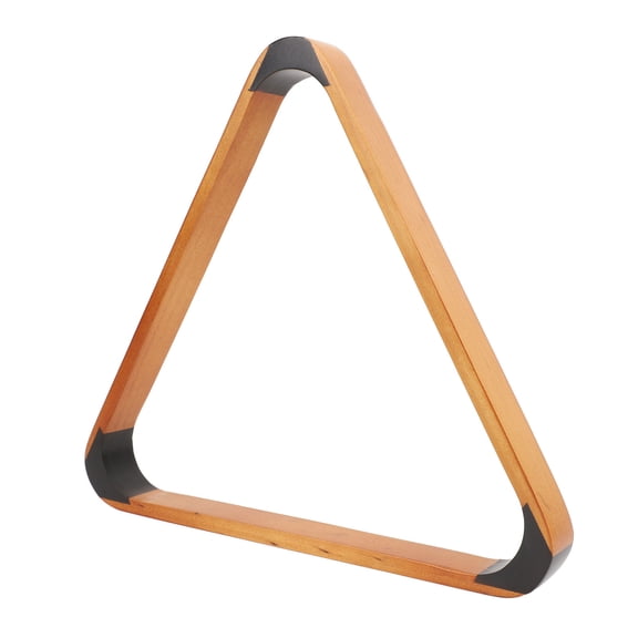 Professional Wooden Billiard Ball Triangle Rack Heavy Duty Pine Pool Ball Holder for 2.25 inches / 57.2 mm Balls Yellow