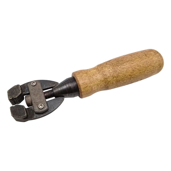 Professional Wooden Handle Clamping Tool Hand Vise With 1.2cm Jaw Opening For Secure Materials Fastening