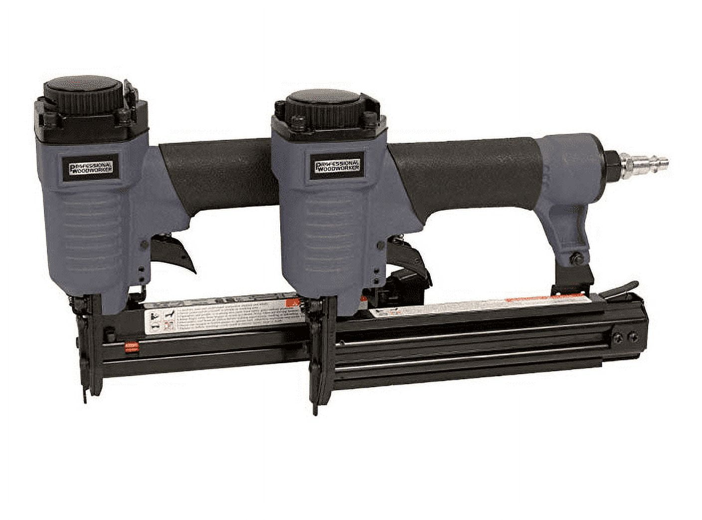 Professional Woodworker Pneumatic 18 GA Brad Nailer and Narrow Crown Stapler Tool Combo Kit Professional Woodworker Pneumatic 18 GA Brad Nailer and Narrow Crown Stapler Tool Combo Kit