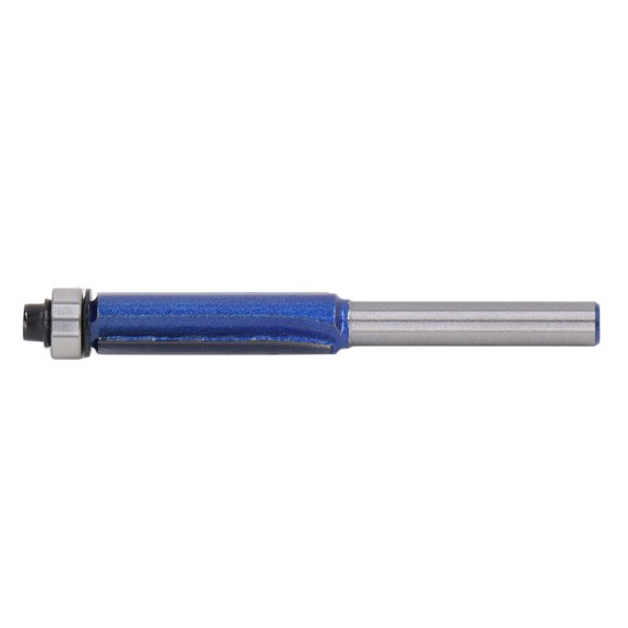 Professional Woodworking Chamfer Milling Cutter Bit, 6mm Shank 6x3/8x30, High-Speed Tungsten Steel Alloy Edge Trimming Tool