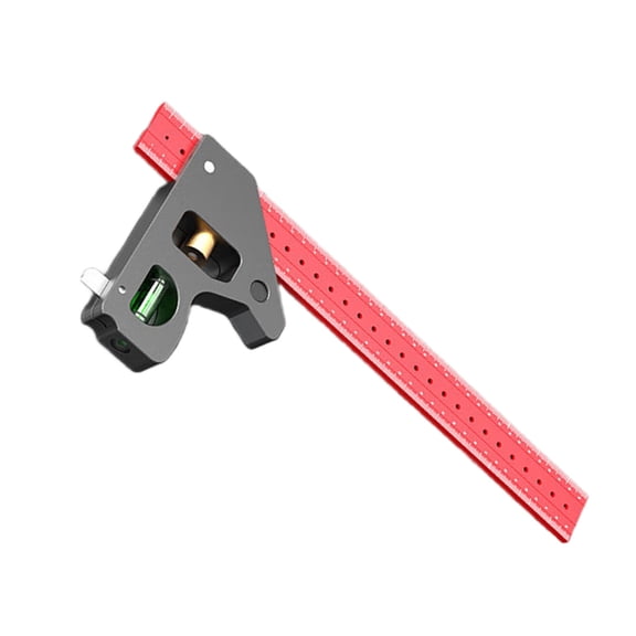 Professional Woodworking Combination Square 90 Degree Angled Ruler With Nonslip Grip For Enhancing Accuracy Engineering