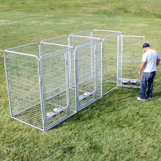 Professional X3 K9 Kennel Store 4' X 8' Dog Kennel-Runs Full Stalls