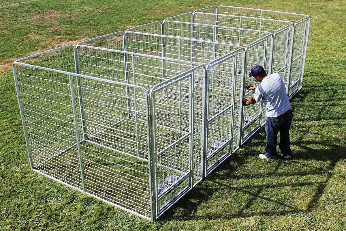 Professional X5 K9 Kennel Store 4' X 8' Dog Kennel-Runs Full Stalls