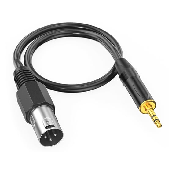 Professional XLRs Male To 3.5mm Sound Cable Double Shielded Design For Noise Reductions And High Fidelitys Transmission