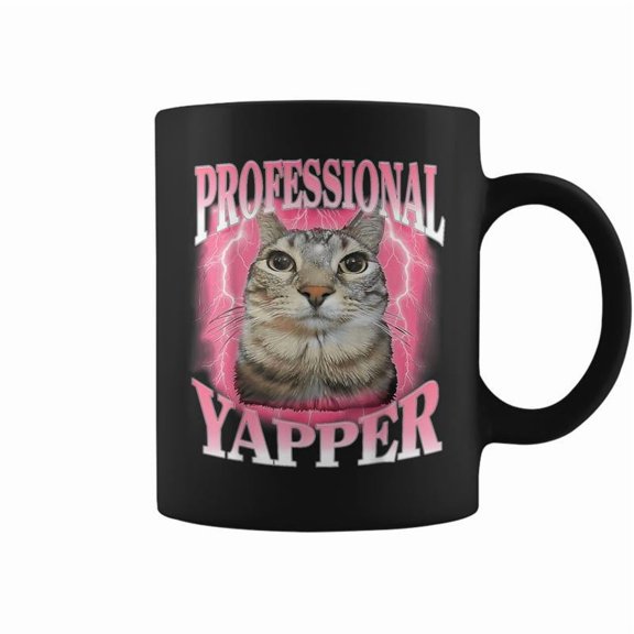 Professional Yapper Cat Oddly Specific Dank Meme Coffee Mugs