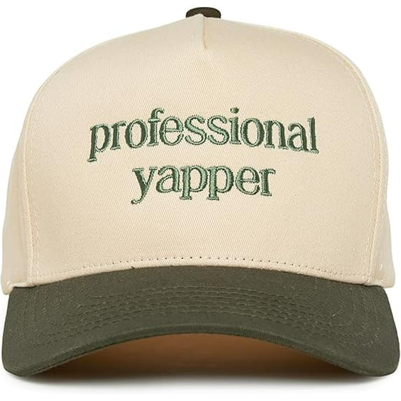Professional Yapper Hat, Funny Embroidered Trucker Cap For Women, Adjustable Snapback Hat, Sarcastic Baseball Cap Gift For Friends Or Coworkers
