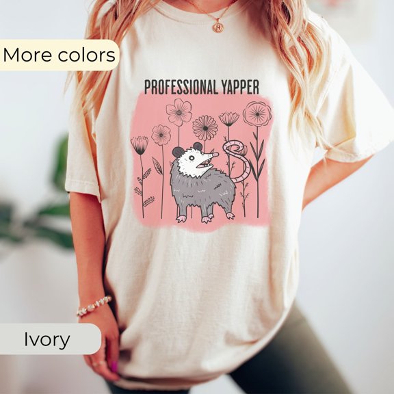 Professional Yapper Opossum Meme T-Shirt All Size S-3XL