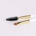 thumbnail image 1 of Professional angled eyebrow brush is perfect for lining and shaping eyebrows, used for threading eyebrows or eyelashes, 1 of 6