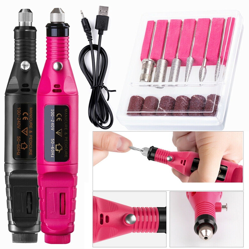 1 Piece Electric Nail Drill with 5 Pieces Nail File, 1 Piece Dust Brus –  EveryMarket
