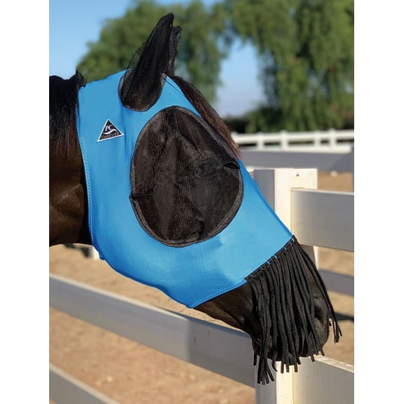 Professional's Choice Comfort-Fit Fly Mask: Ultimate Horse Protection Pacific / Pony with Nose Fringe