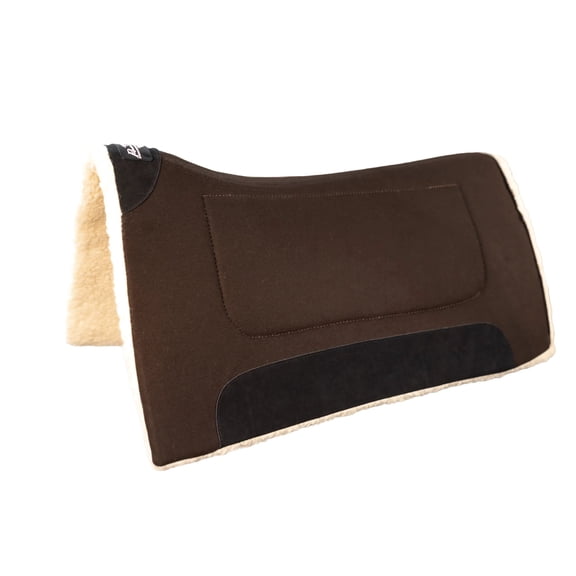Professional's Choice Economy Work Pad - Durable Western Felt Saddle Pad Chocolate