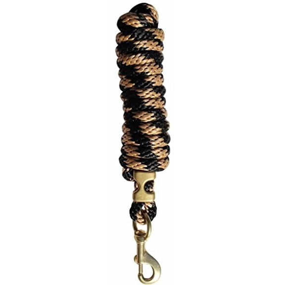 Professional's Choice Poly Cotton Lead Rope Black/Tan