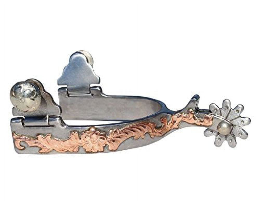 Professional's Choice Women's Cowgirl Spurs - Copper Detail, 10 Pt Rowel, PCSP-111