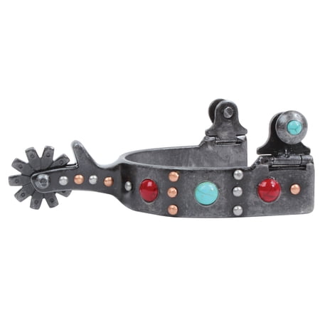 Professional's Choice Stone Dot Spurs: Western Elegance & Performance .75" / Red