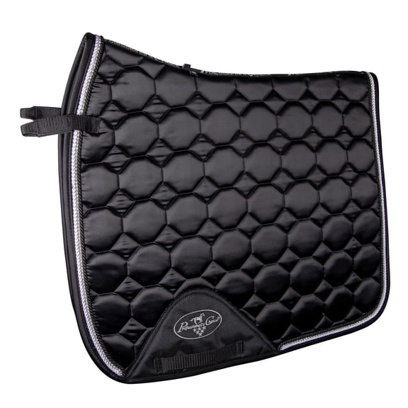 Professional's Choice VenTECH Satin Dressage Saddle Pad Black
