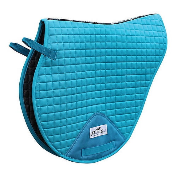 Professional's Choice VenTECH XC Cross Country Saddle Pad - Breathable & Durable 23" x 20" Turquoise